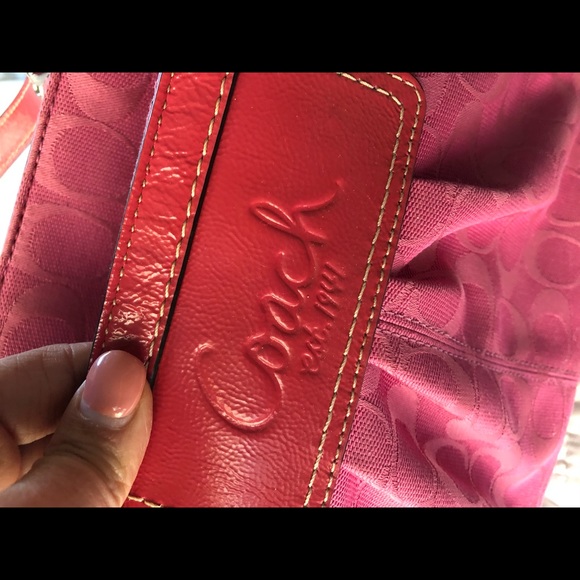 AUTHENTIC Coach Pink Handbag Purse